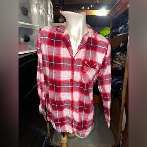 Red plaid small shirt